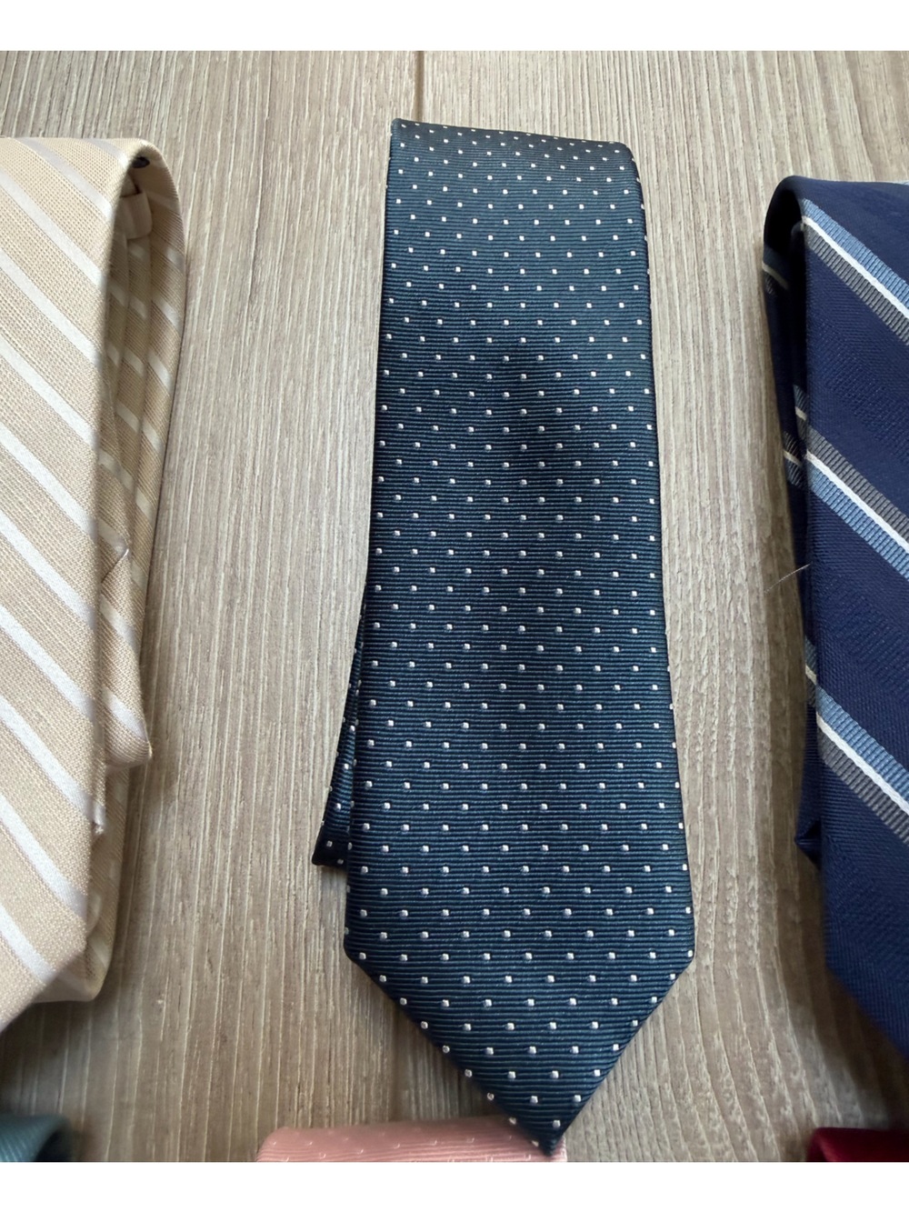6 Tie Bar Ties Lot silk linen business formal wedding office dressy suiting - Picture 5 of 8